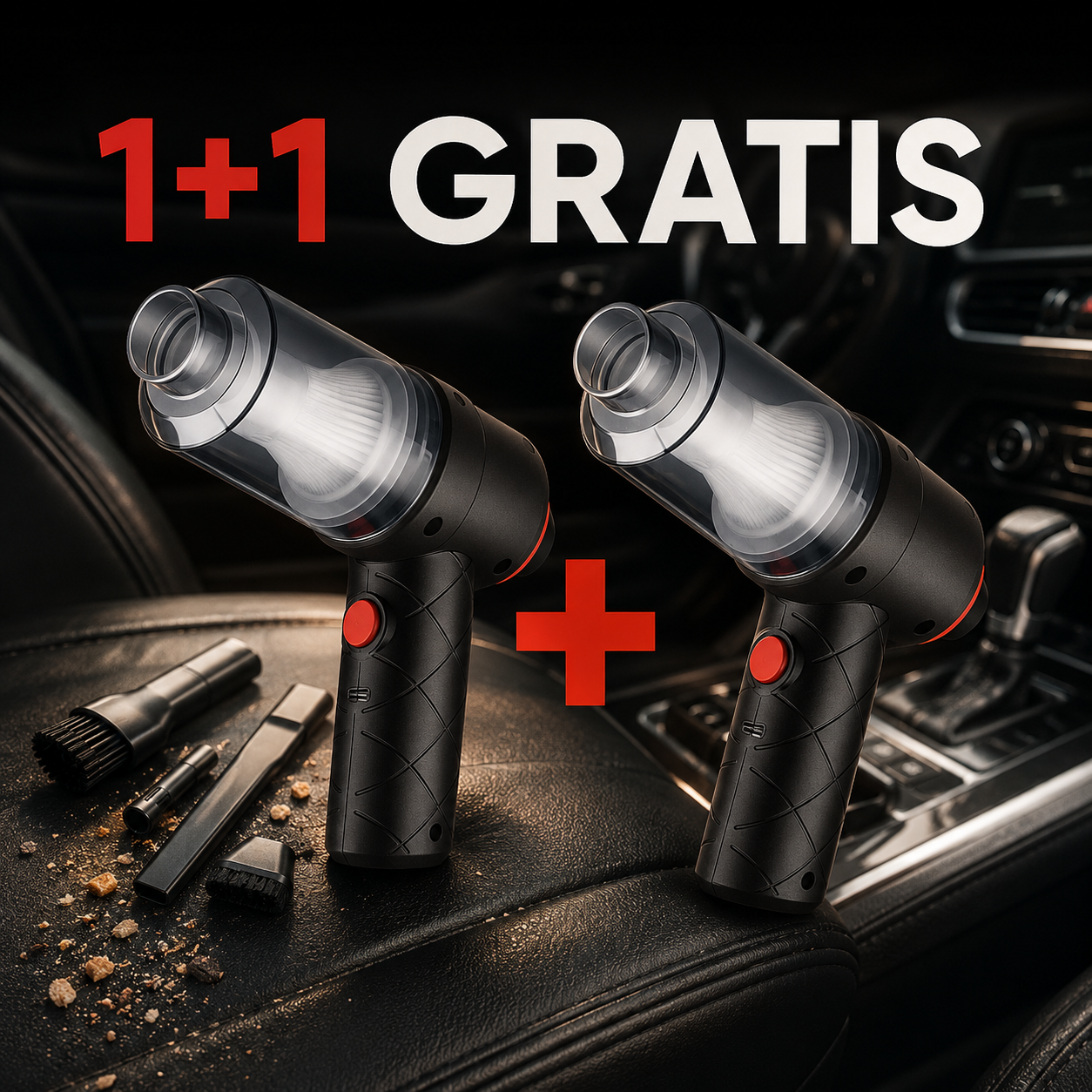 Aspirator Portabil 2 în 1 – Compact, Puternic și Ușor de Utilizat