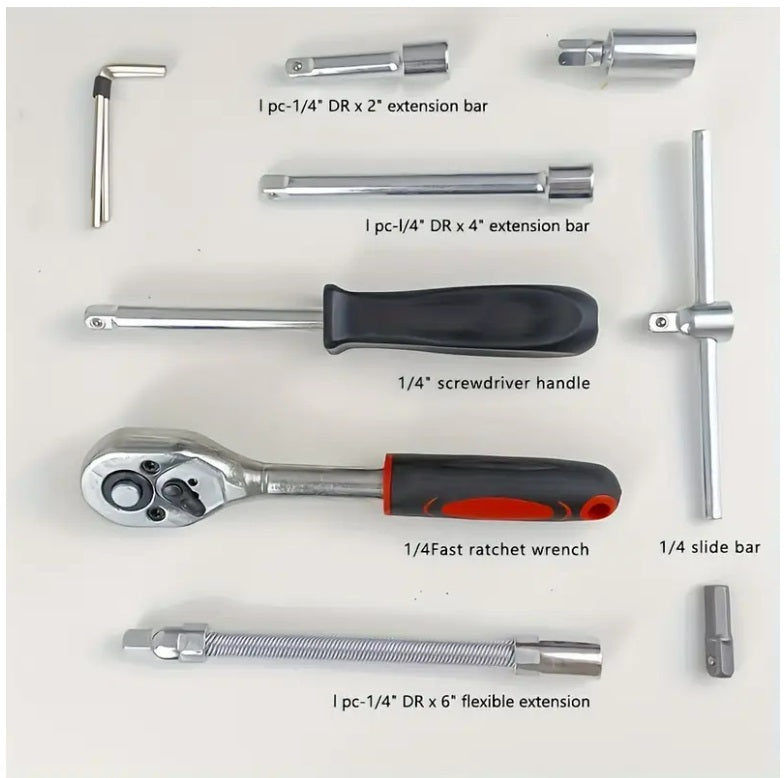 Chei tubulare Set 46 de Piese